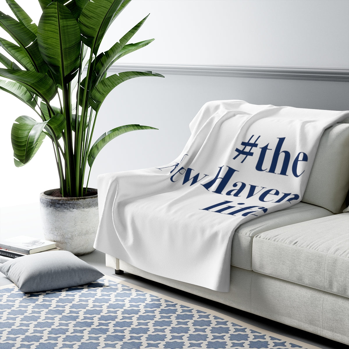 #thenewhavenlife Sherpa Fleece Blanket Free USA shipping Proceeds help grow Finding Connecticut's website and brand.