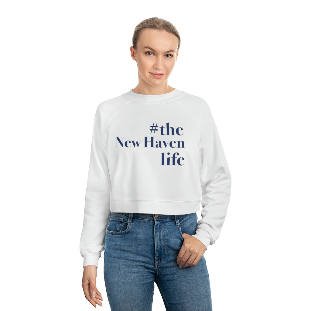 #thenewhavenlife Women's Cropped Fleece Pullover Free USA shipping Proceeds help grow Finding Connecticut's website and brand.