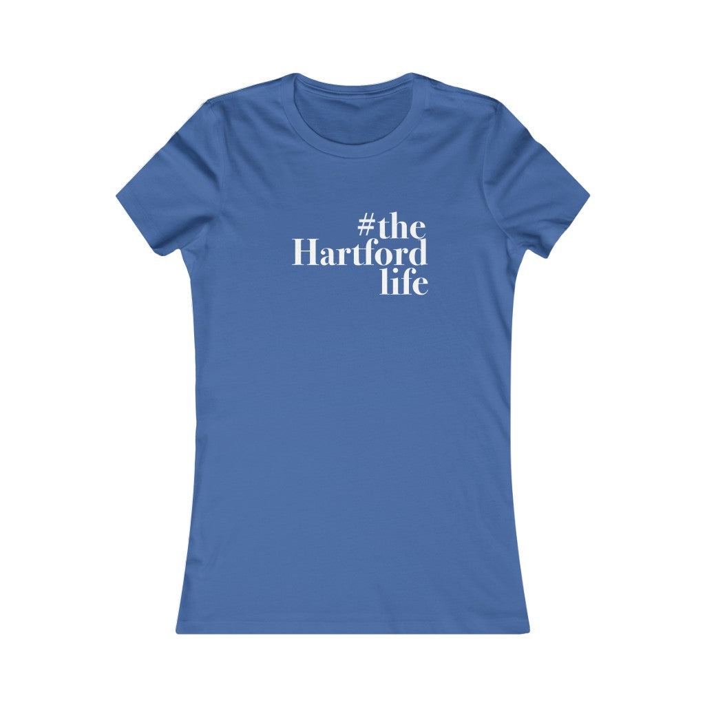 #thehartfordlife Women's Favorite Tee Proceeds help grow Finding Connecticut's website and brand. Click here to go back to our home page.
#theahartfordlife // hartford connecticut womens t shirt // finding connecticut
