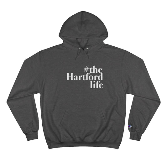 #thehartfordlife Champion Hoodie  Proceeds help grow Finding Connecticut's website and brand.   Click here to go back to our home page. 
#thehartfordlife // hartford ct uniesx hoodie sweatshirt // finding connecticut