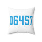 06457 Middletown Connecticut Zip Code  pillow // middletown connecticut gifts and merch // finding connecticut 