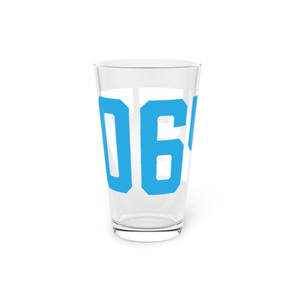 06457  Middletown Connecticut zip code pint glass drinkware // middletown Connecticut gifts and merch // finding connecticut 