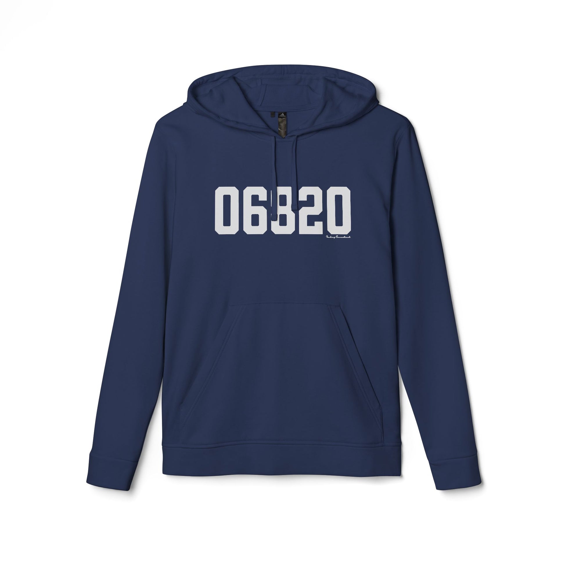06820 - Darien CT Zip Code // Darien CT unisex adidas hoodie sweatshit   // finding  6