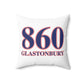860 Glastonbury Red, White & Blue Spun Polyester Square Pillow