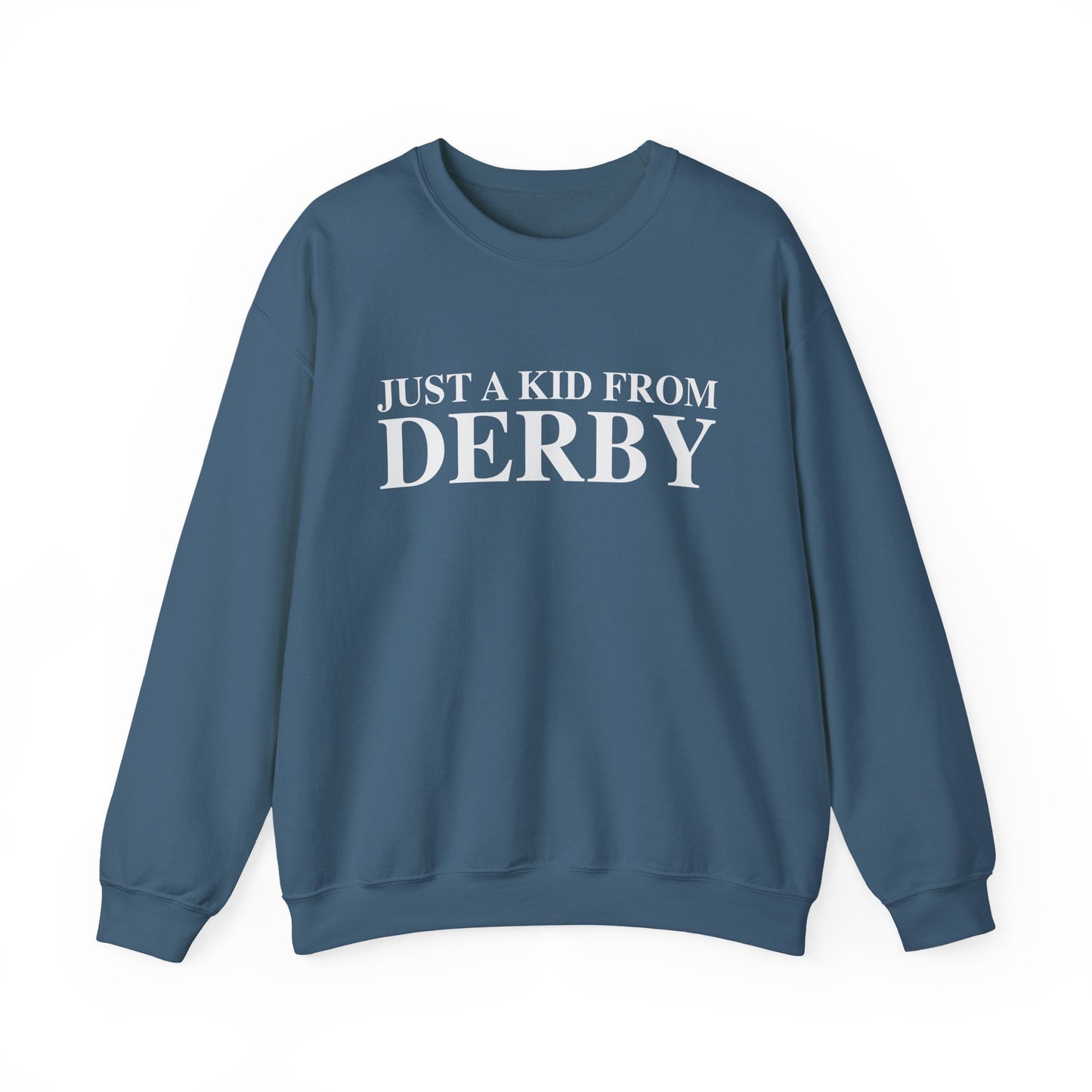 Just a kid from Derby Unisex Heavy Blend™ Crewneck Sweatshirt