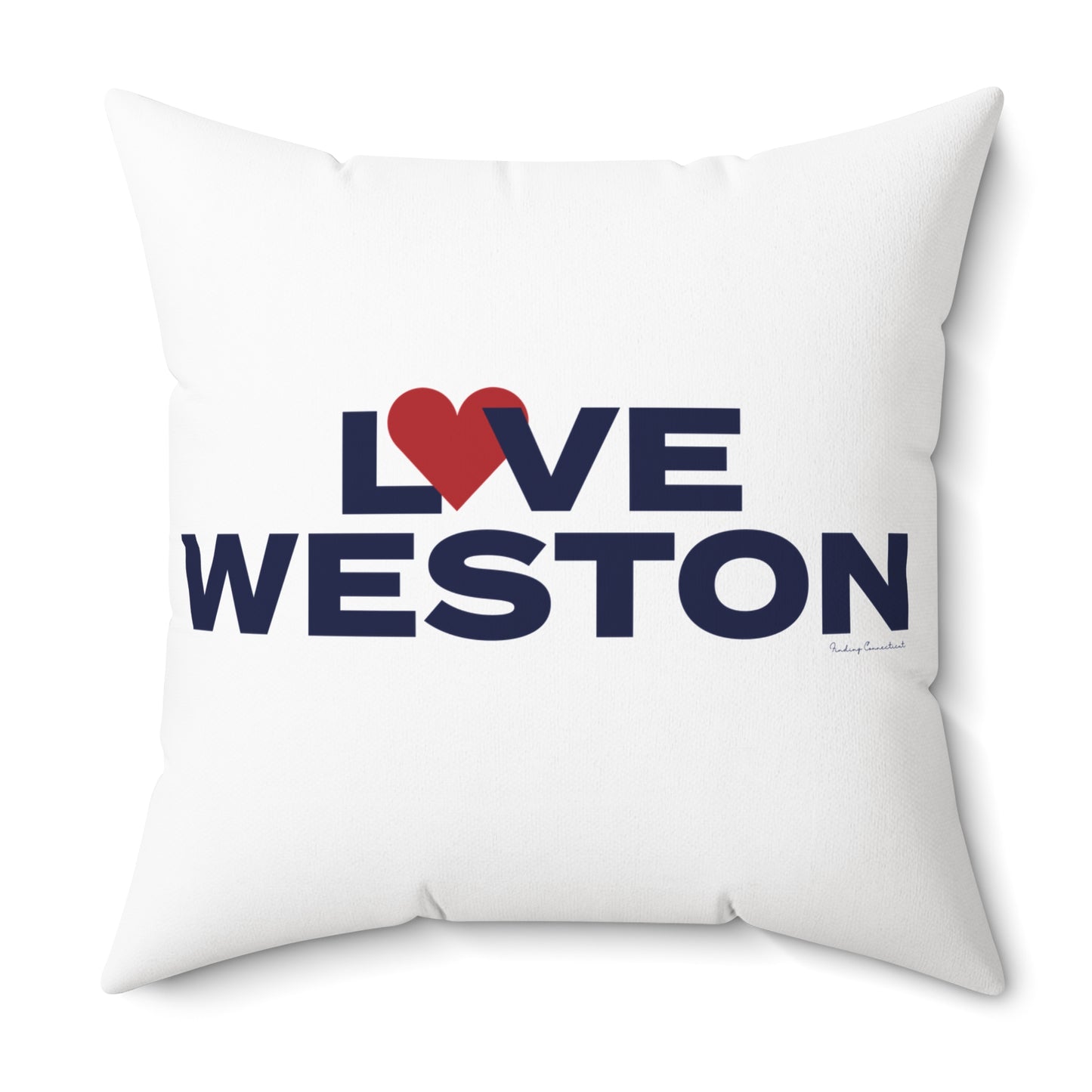 Love Weston Spun Polyester Square Pillow