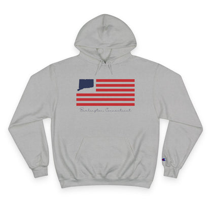 Burlington Connecticut Flag Champion Hoodie