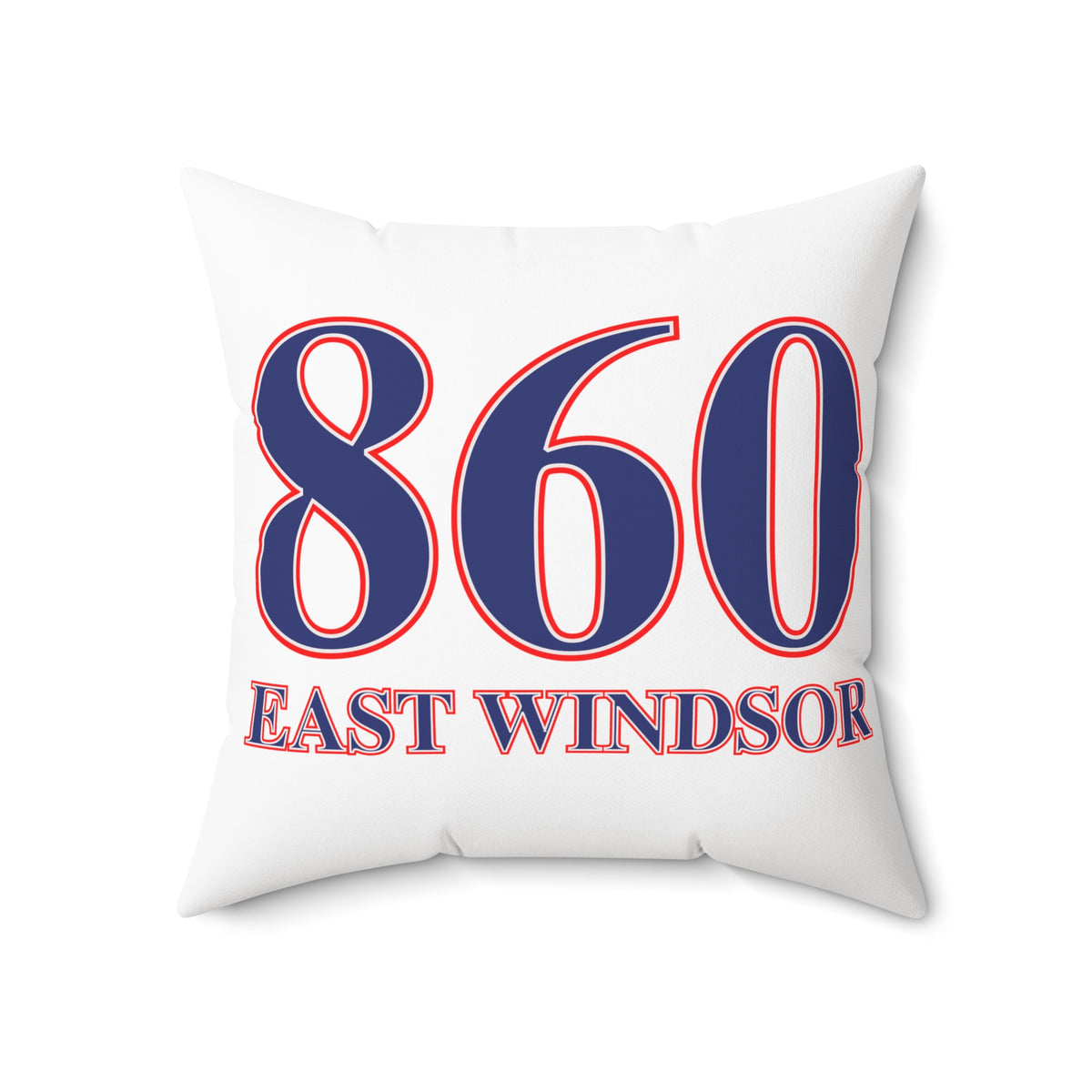860 East Windsor Red, White & Blue Spun Polyester Square Pillow