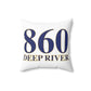 860 Deep River Spun Polyester Square Pillow