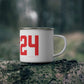 06824 Fairfield Connecticut Zip Code Enamel Camping Mug