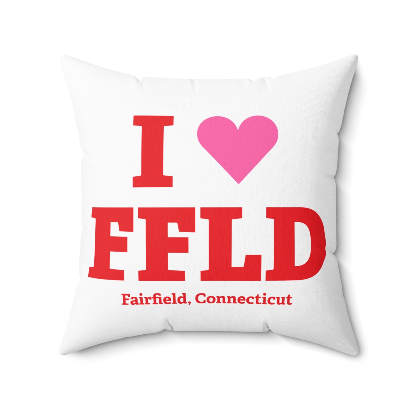 I Heart FFLD Spun Polyester Square Pillow