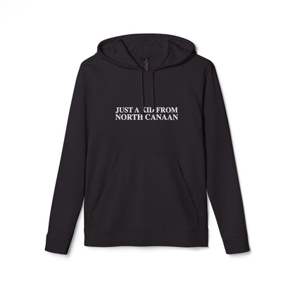Just a kid from North Canaan adidas Unisex Fleece Hoodie
