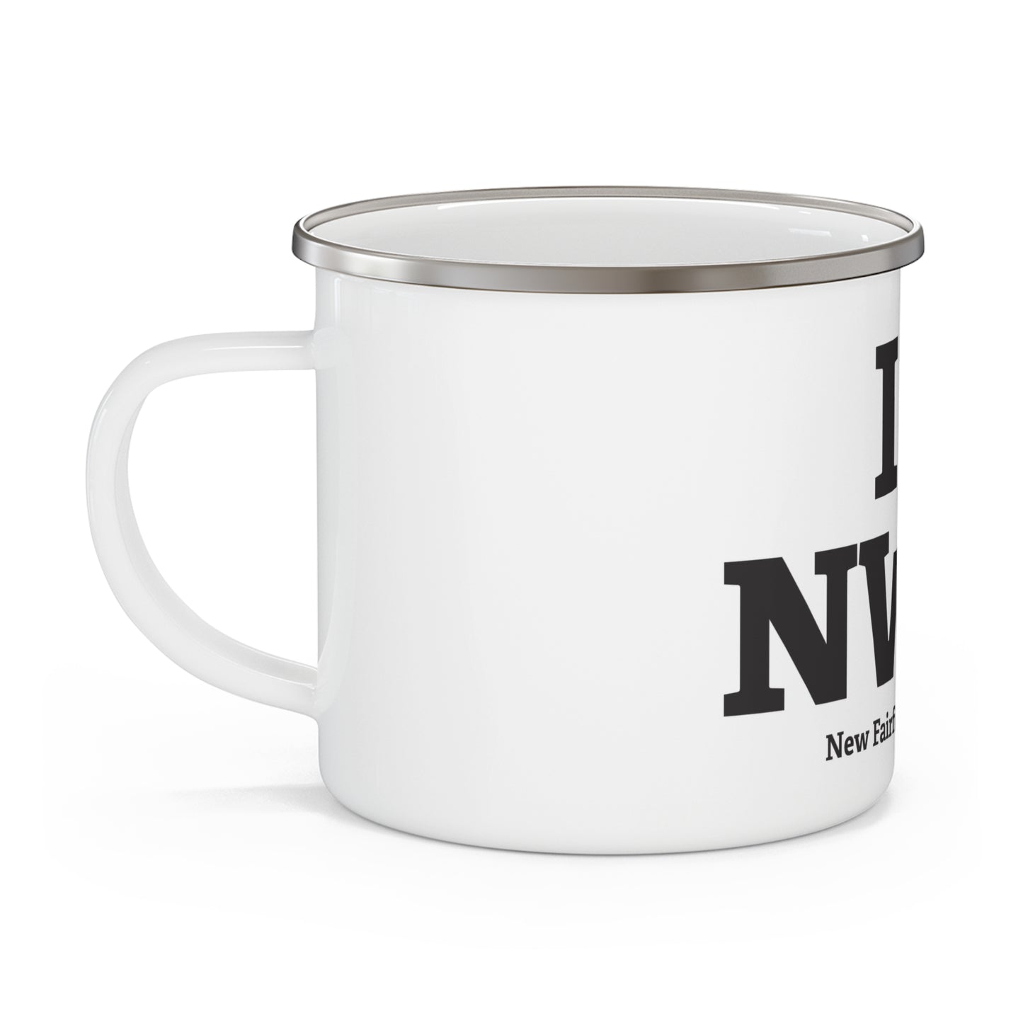 I Heart NWFD Enamel Camping Mug