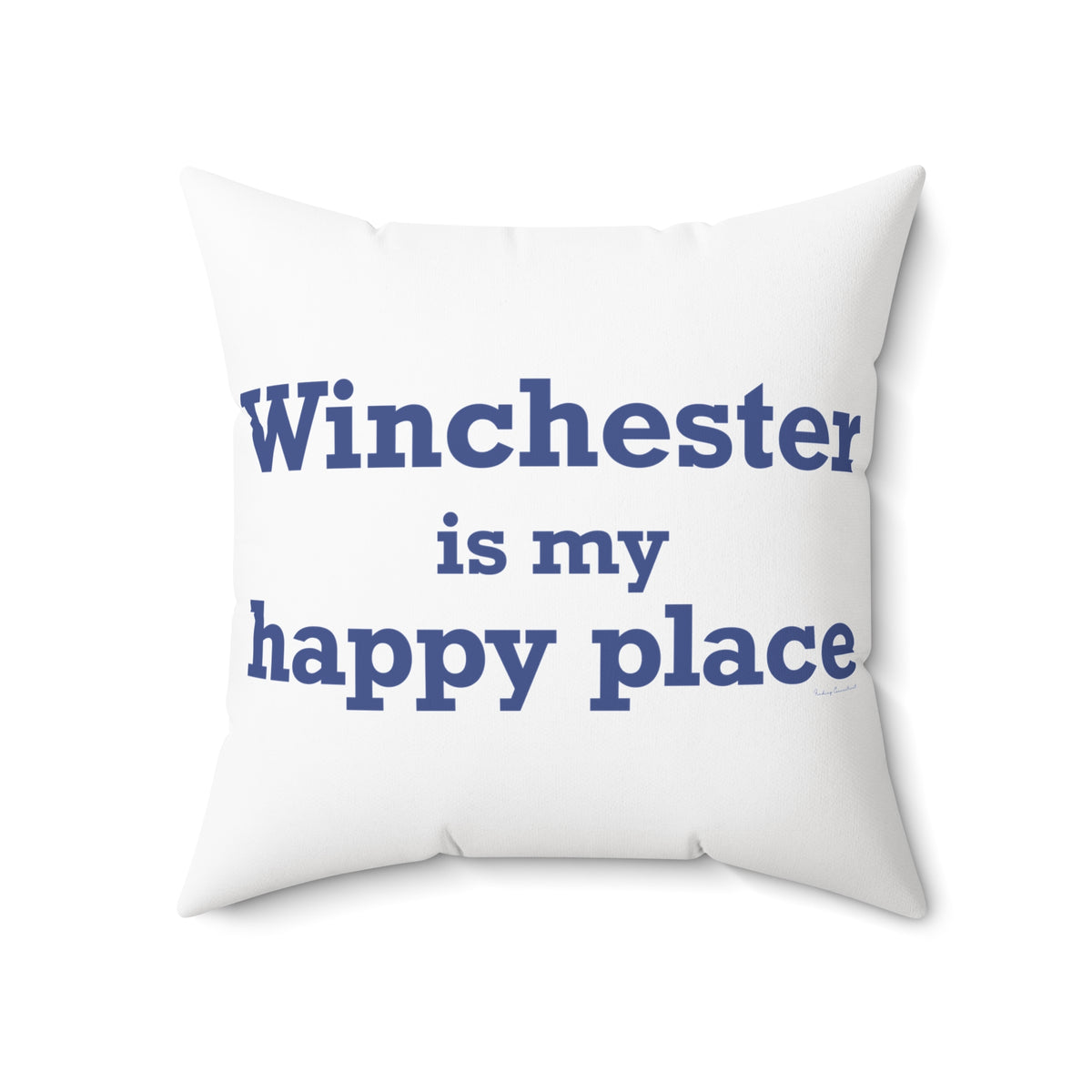 Winchester is My Happy Place Polyester Square Pillow