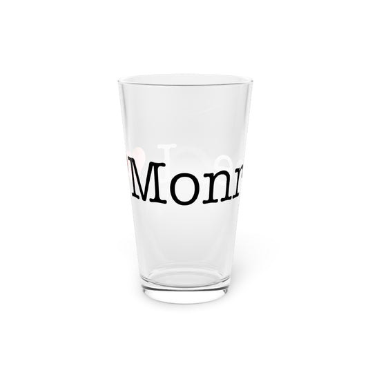 I Heart Monroe. Pint Glass, 16oz