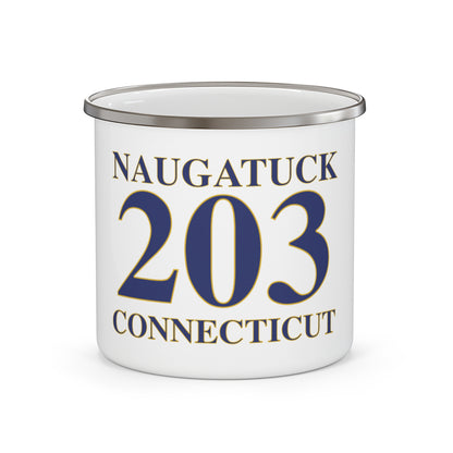 Naugatuck 203 Connecticut Enamel Camping Mug