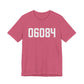 06084 Tolland CT Zip Code Unisex Jersey Short Sleeve T-Shirt