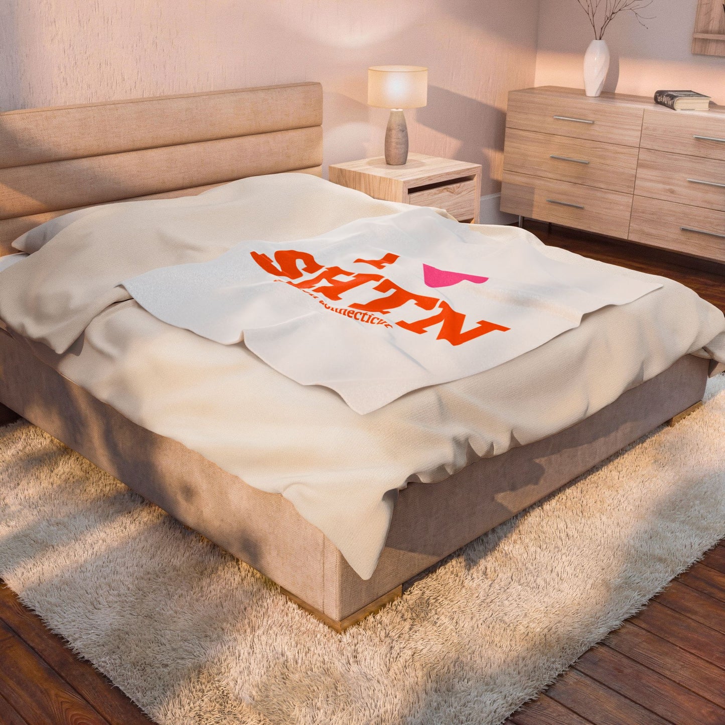 I Heart SHTN Velveteen Plush Blanket