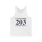 Stamford 203 Connecticut Unisex Jersey Tank Top