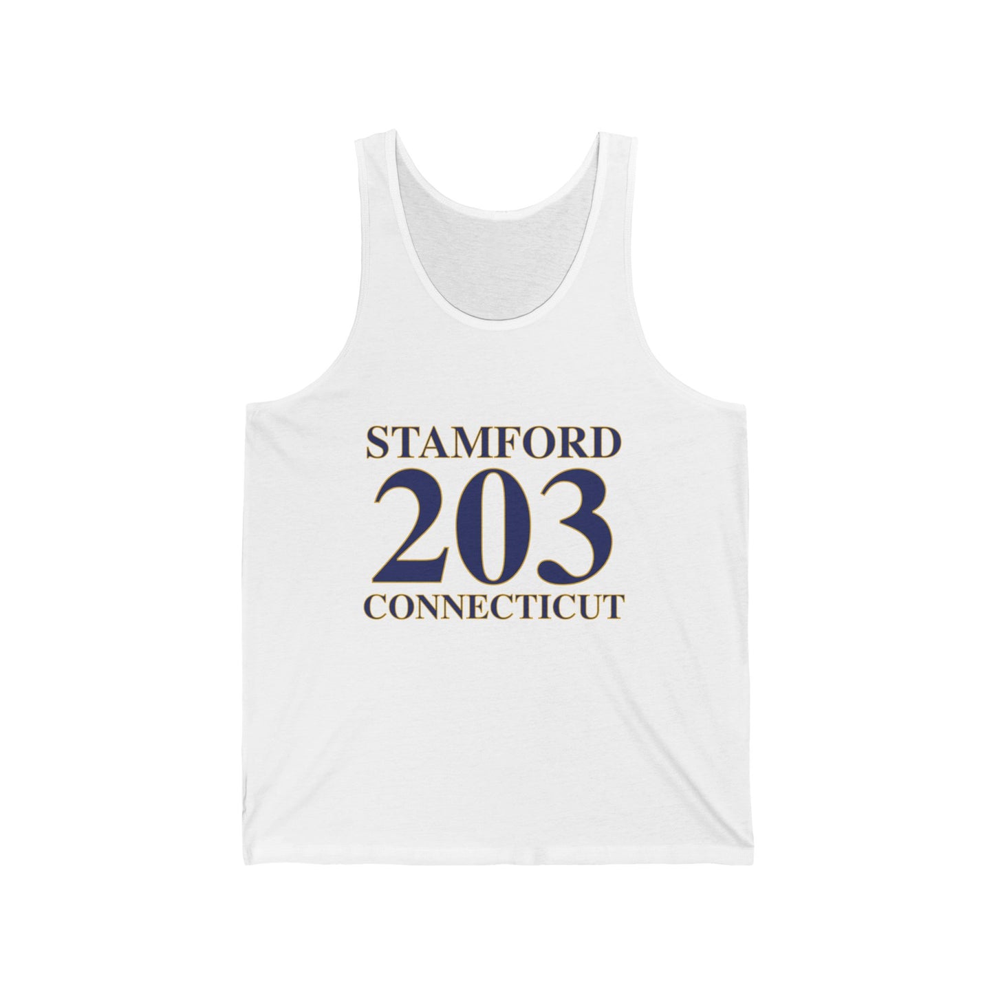Stamford 203 Connecticut Unisex Jersey Tank Top