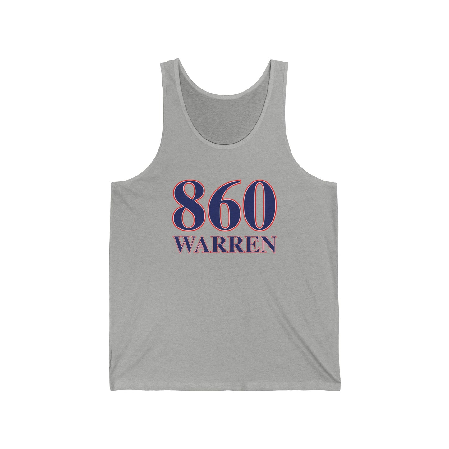 860 Warren Red White & Blue Unisex Jersey Tank Top