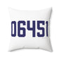 06451 Meriden Connecticut Zip Code Polyester Square Pillow
