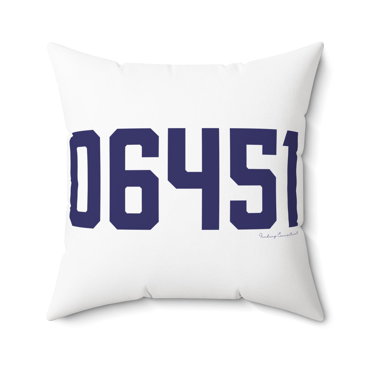 06451 Meriden Connecticut Zip Code Polyester Square Pillow