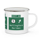 Vintage WCP Exit 66 Sign Enamel Camping Mug