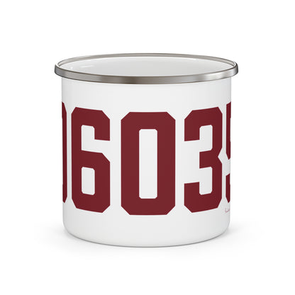 06035 Granby Connecticut Zip Code Enamel Camping Mug