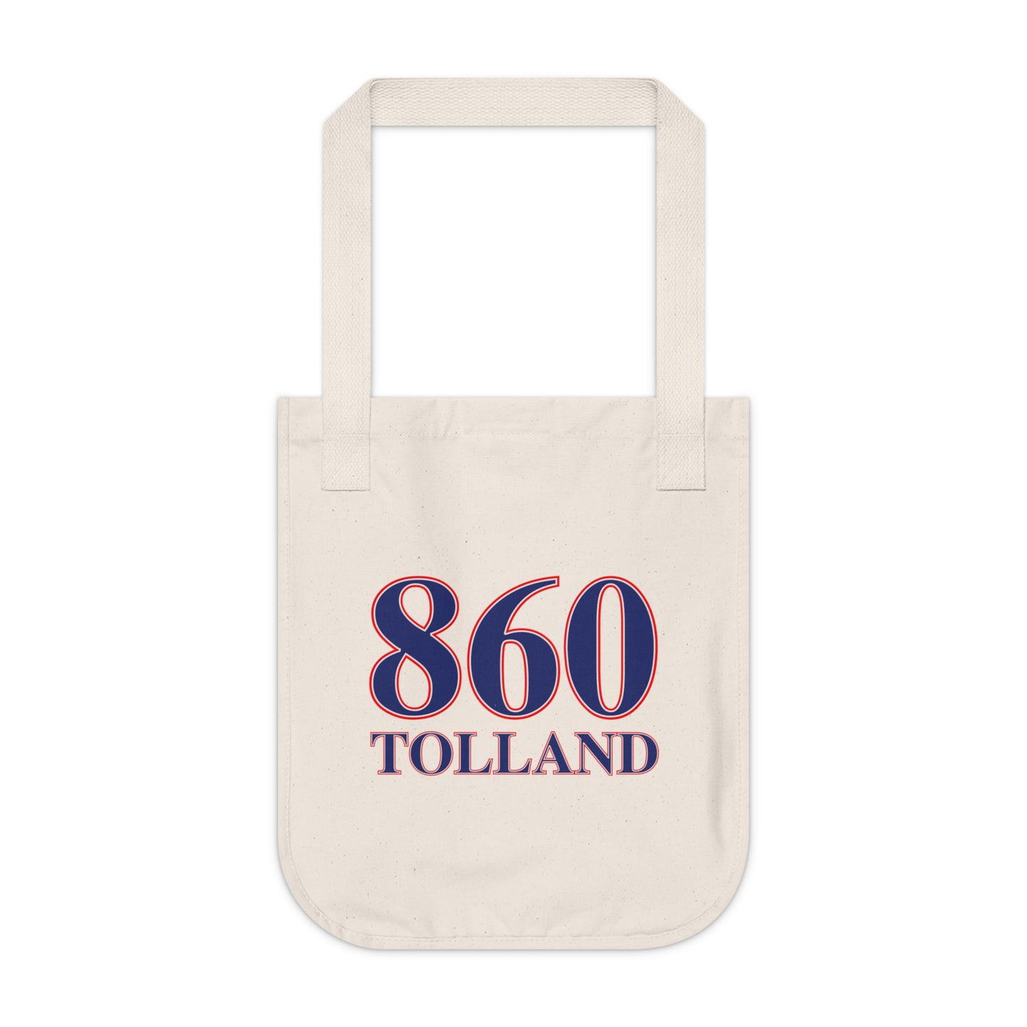 860 Tolland Red, White & Blue Organic Canvas Tote Bag