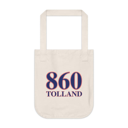 860 Tolland Red, White & Blue Organic Canvas Tote Bag