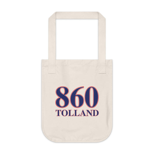 860 Tolland Red, White & Blue Organic Canvas Tote Bag