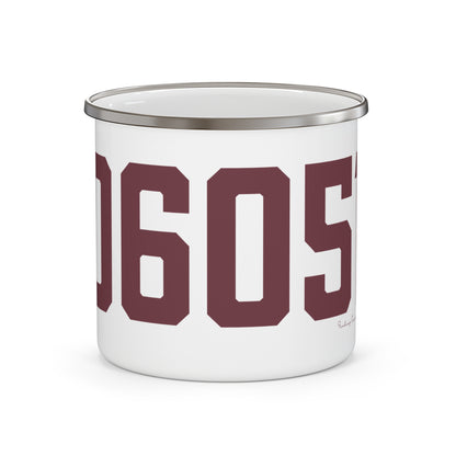 06051 New Britain Connecticut Zip Code Enamel Camping Mug