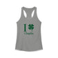 I Clover Chaplin Women's Ideal Racerback Tank Top