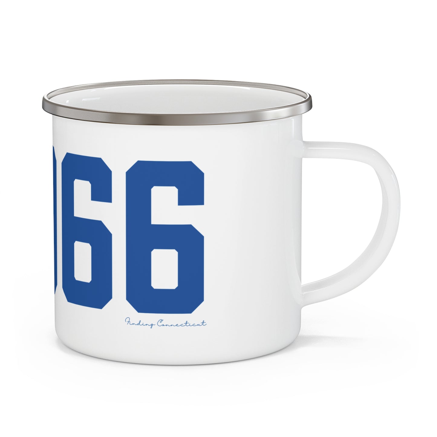 06066 Vernon Connecticut Zip Code Enamel Camping Mug