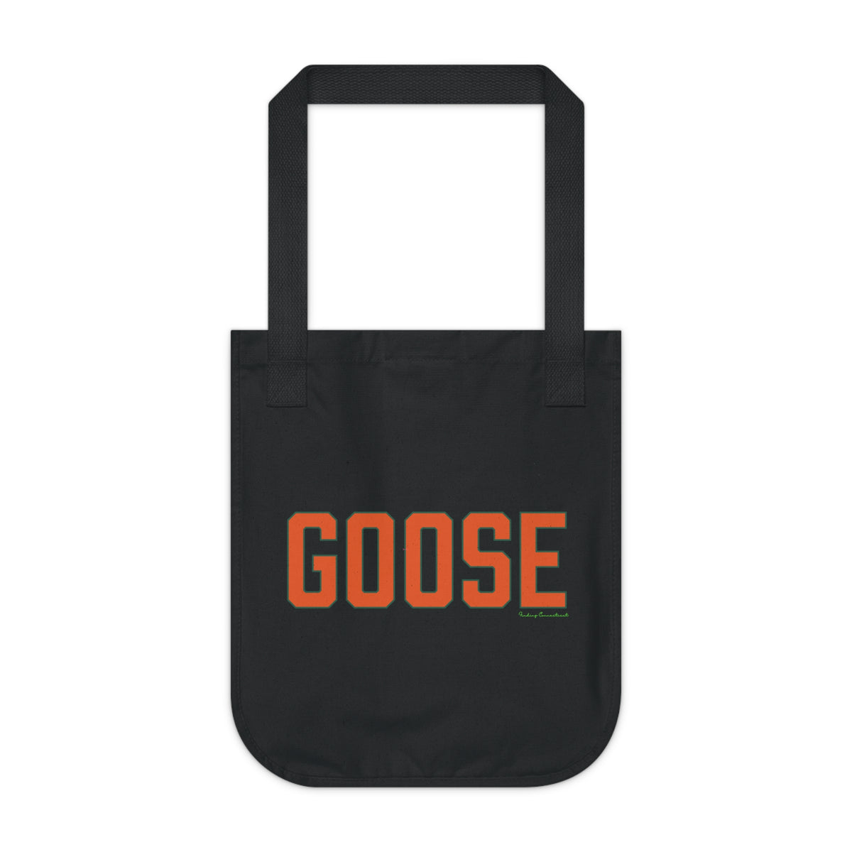 Goose Zip Code - Orange & Green Organic Canvas Tote Bag
