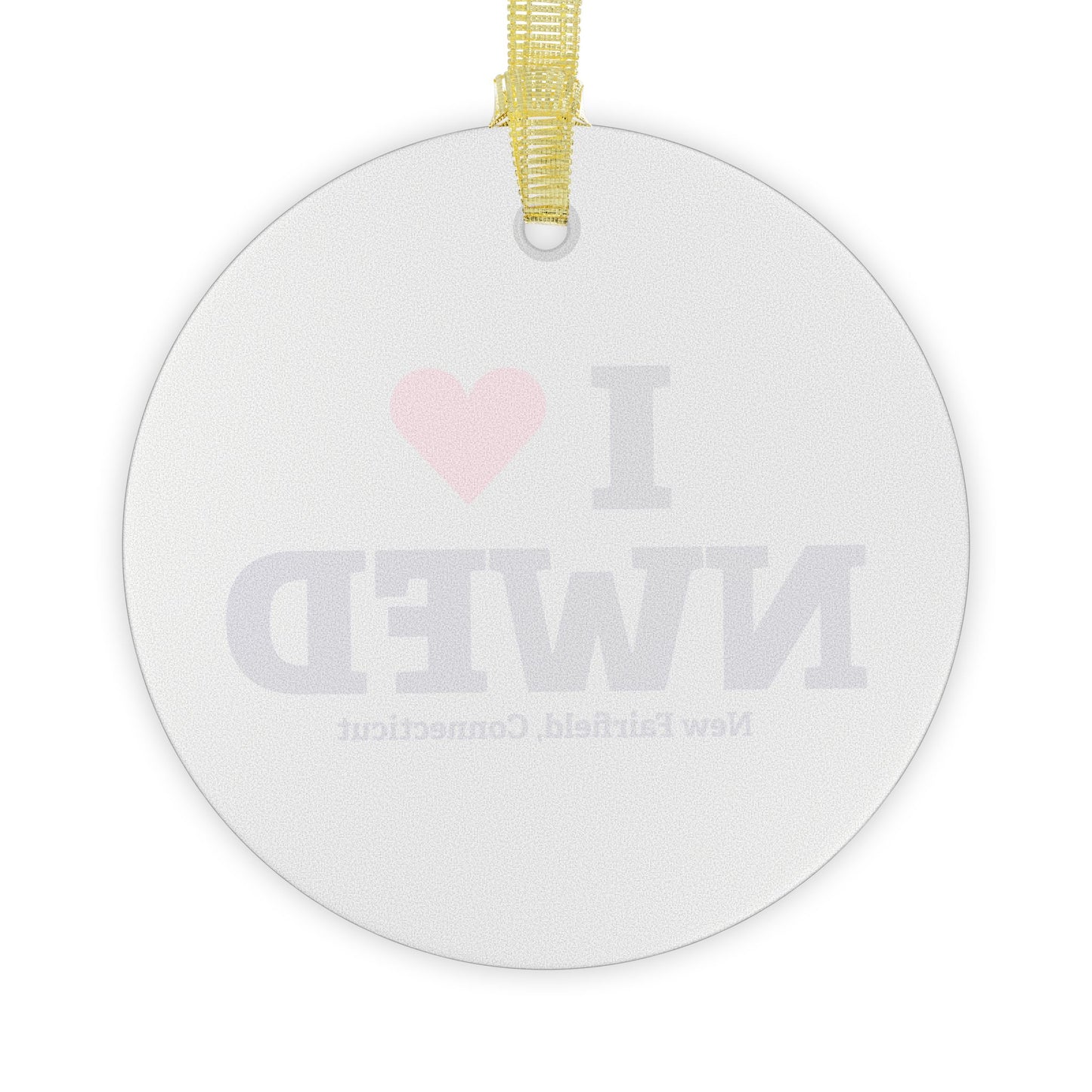 I Heart NWFD Glass Ornaments