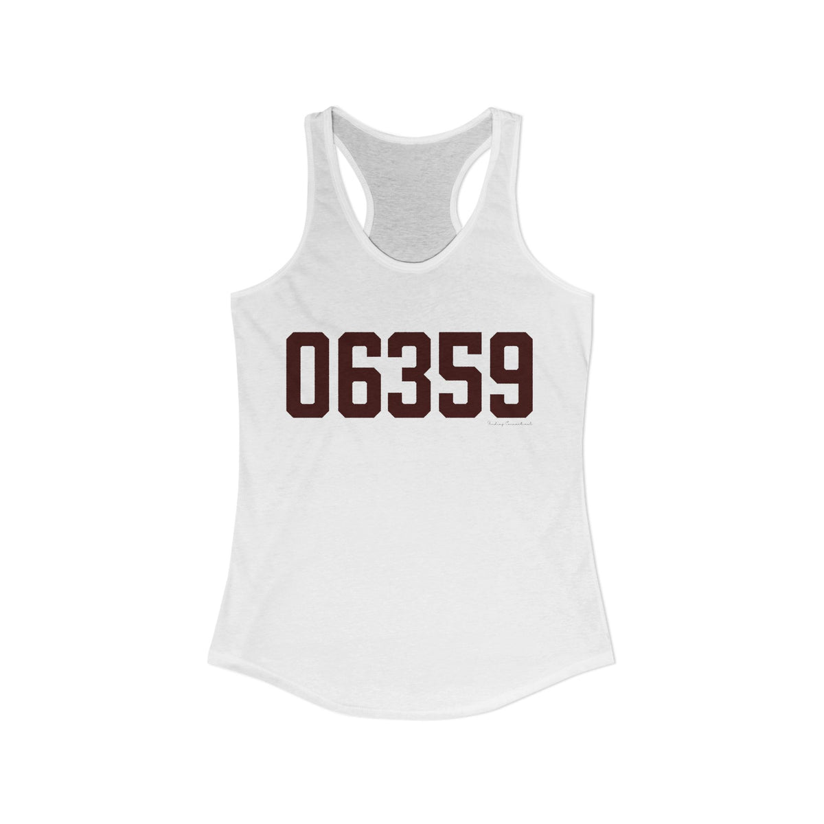 06359 North Stonington Connecticut Zip Code Women's Ideal Racerback Tank Top