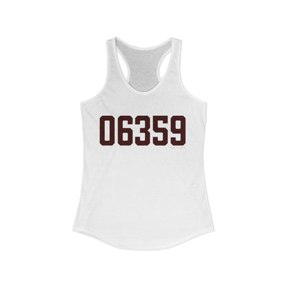 06359 North Stonington Connecticut Zip Code Women's Ideal Racerback Tank Top