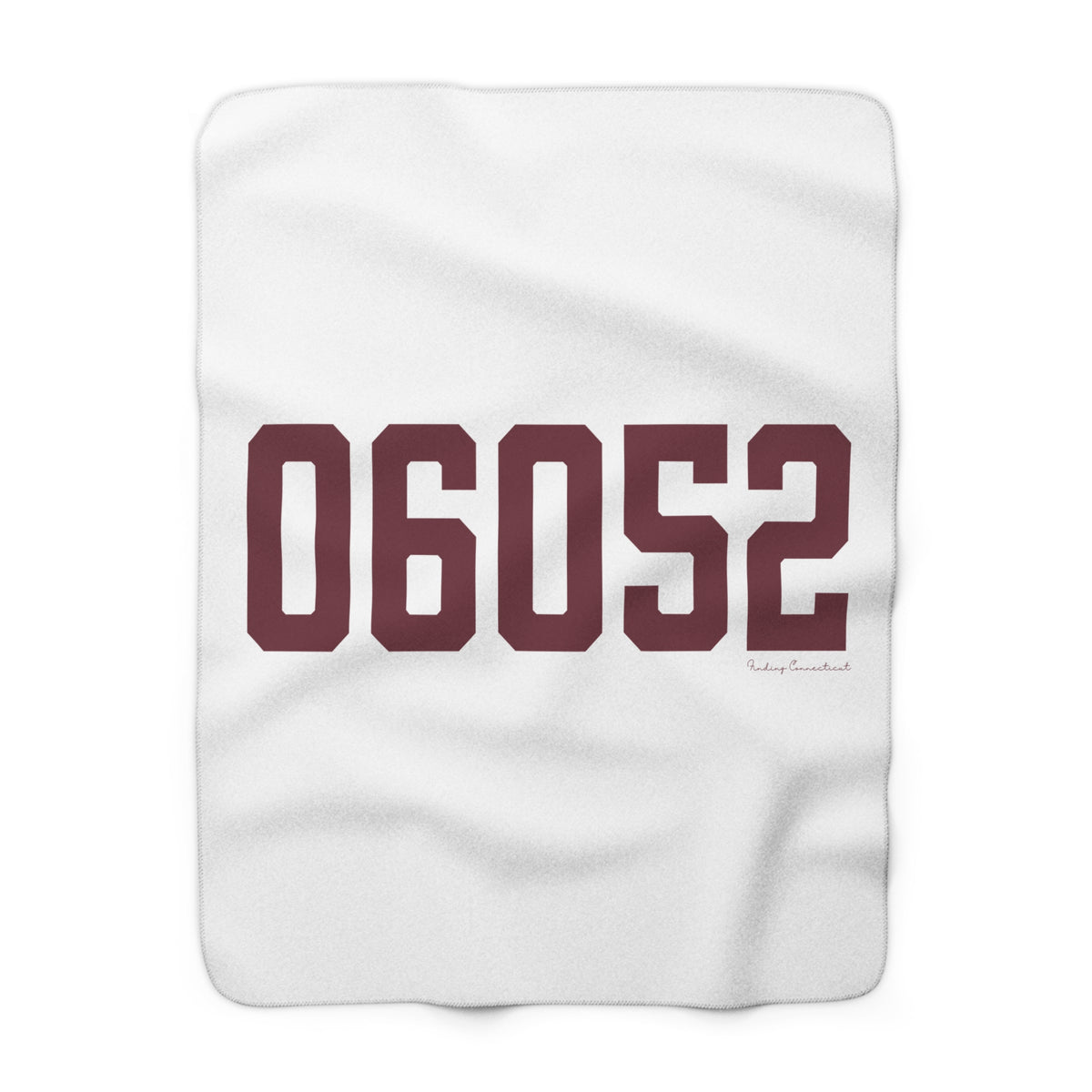 06052 New Britain Connecticut Zip Code Sherpa Fleece Blanket
