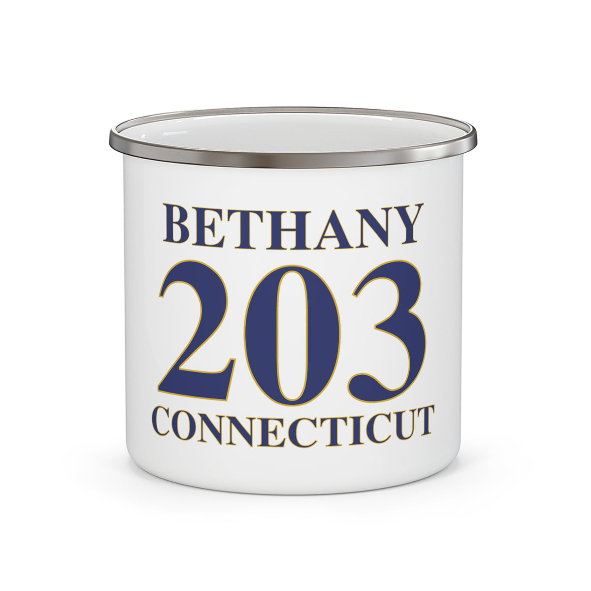 Bethany 203 Connecticut Enamel Camping Mug