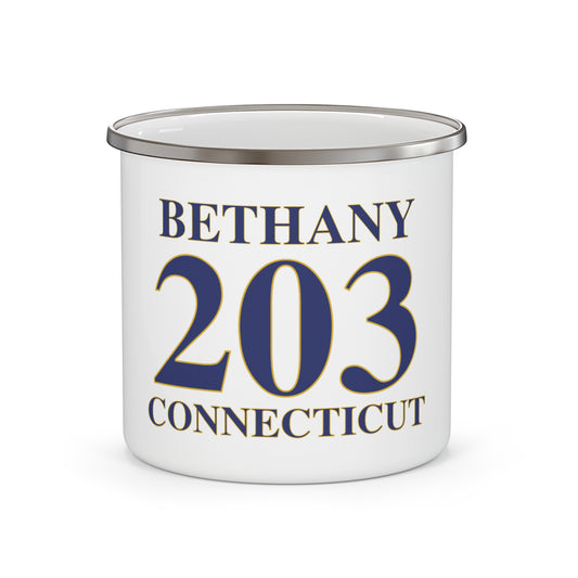 Bethany 203 Connecticut Enamel Camping Mug