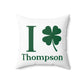 I Clover Thompson Spun Polyester Square Pillow
