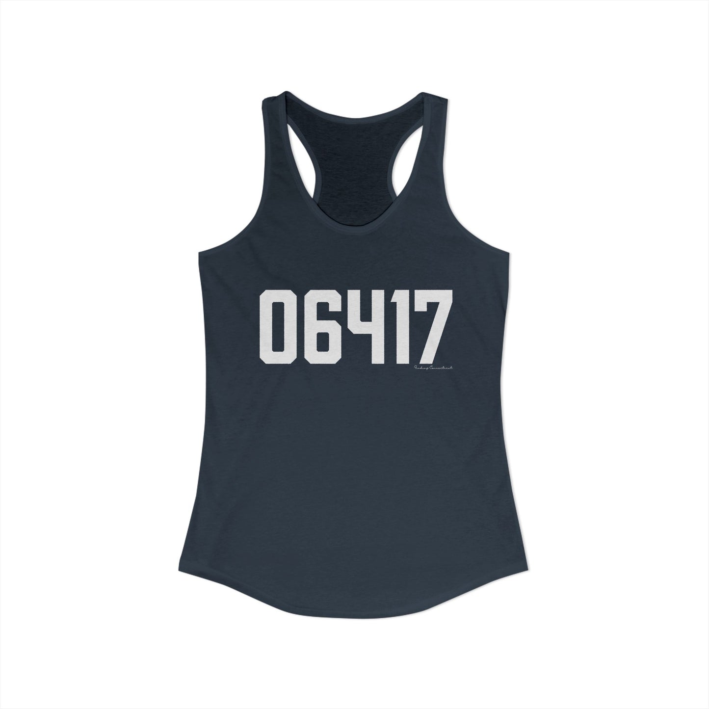 06417 Deep River CT Zip Code Women's Ideal Racerback Tank Top