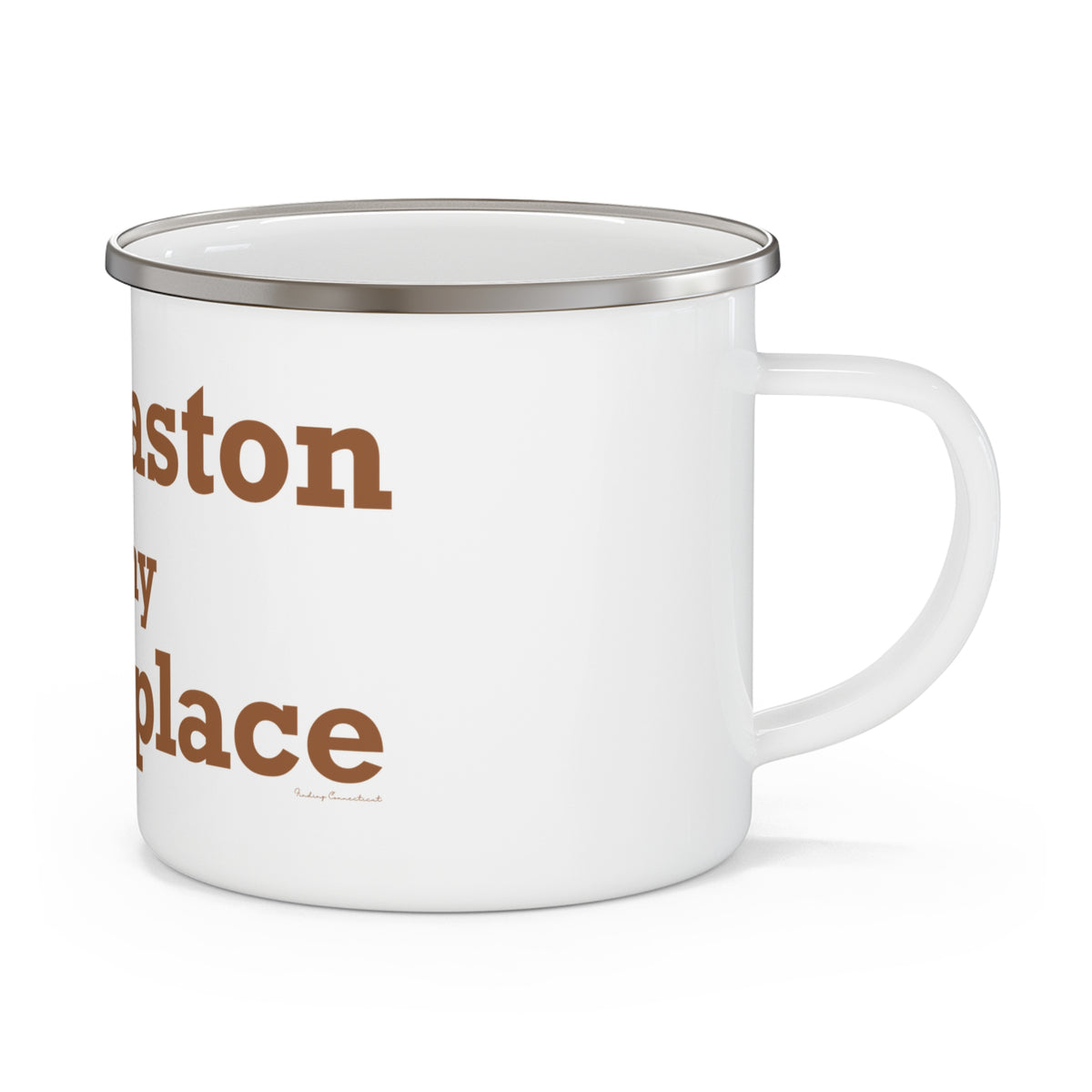 Thomaston is My Happy Place Enamel Camping Mug