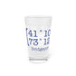 Bridgeport Coordinates Pint Glass, 16oz