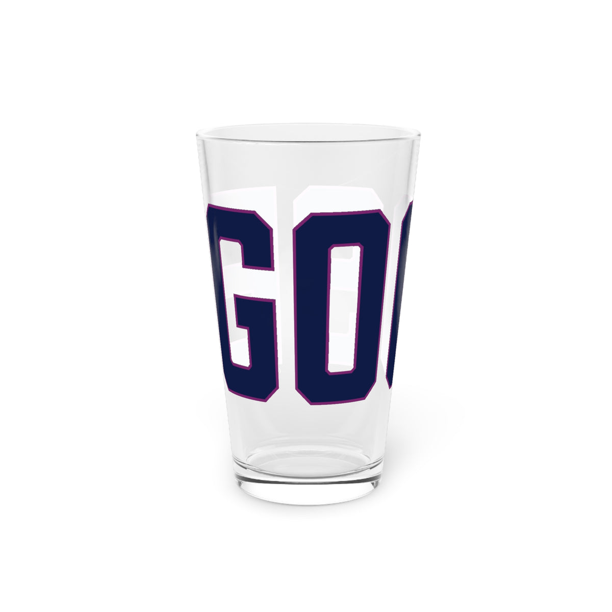 Goose Zip Code Blue & Purple Pint Glass, 16oz