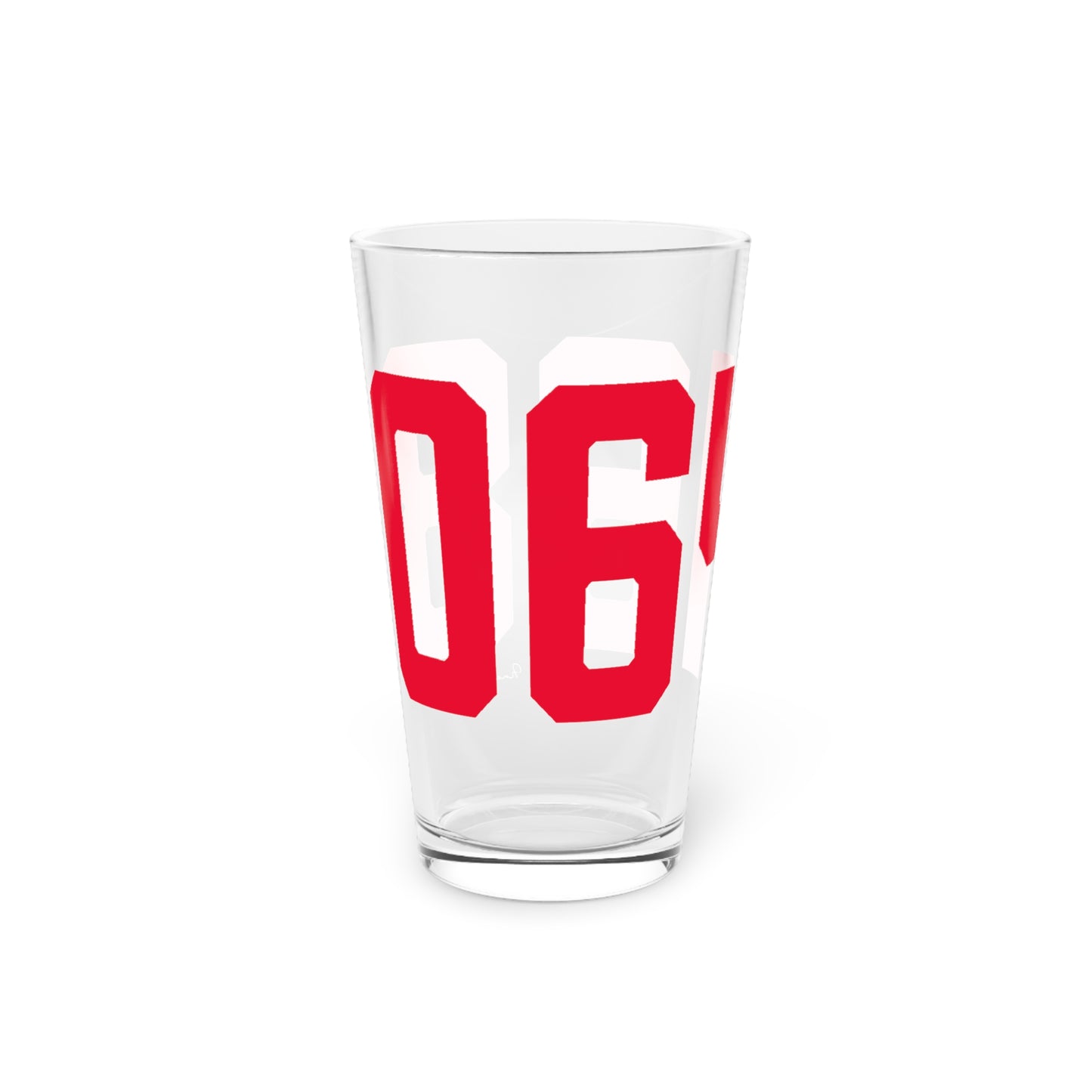 06468 Monroe Connecticut Zip Code Pint Glass, 16oz