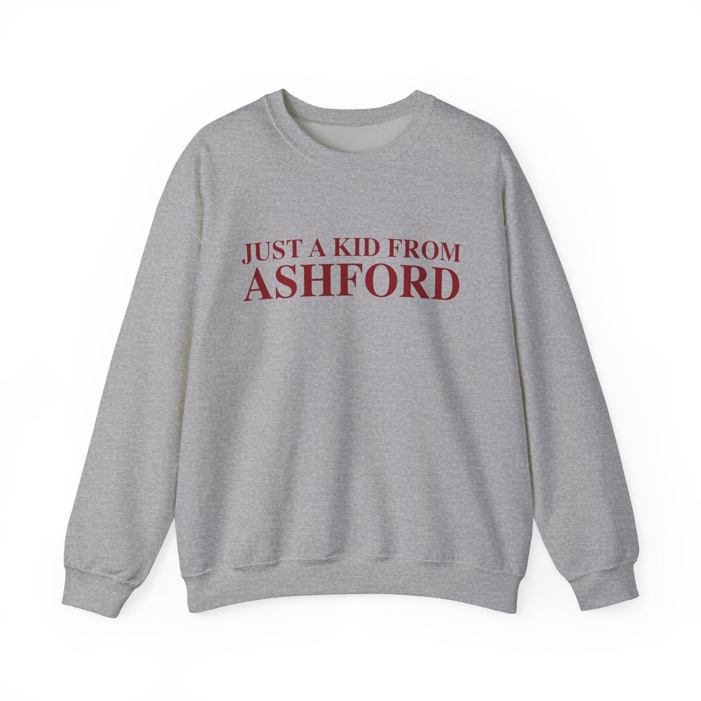 Just a kid from Ashford Unisex Heavy Blend™ Crewneck Sweatshirt