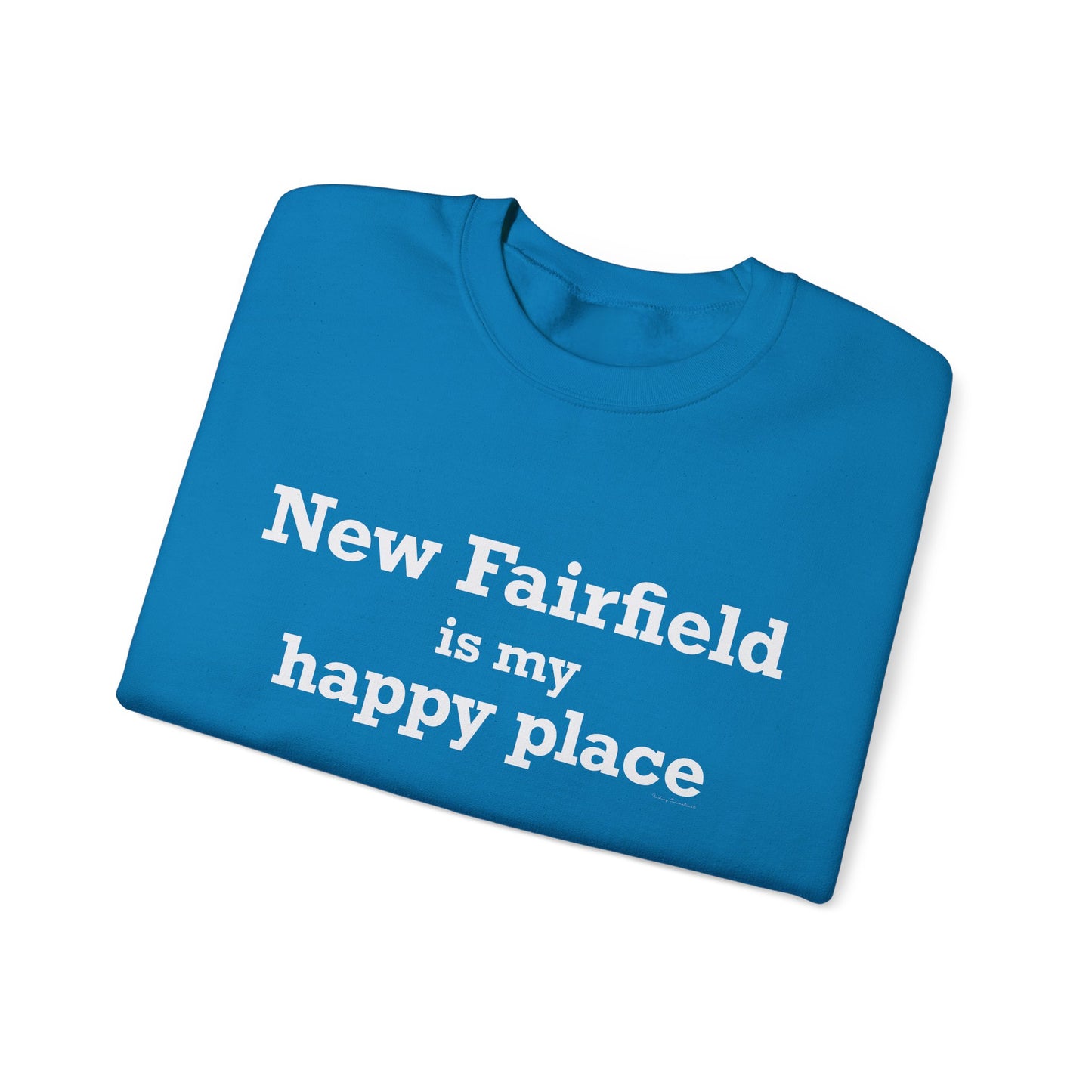 New Fairfield Is My Happy Place Unisex Heavy Blend™ Crewneck Sweatshirt